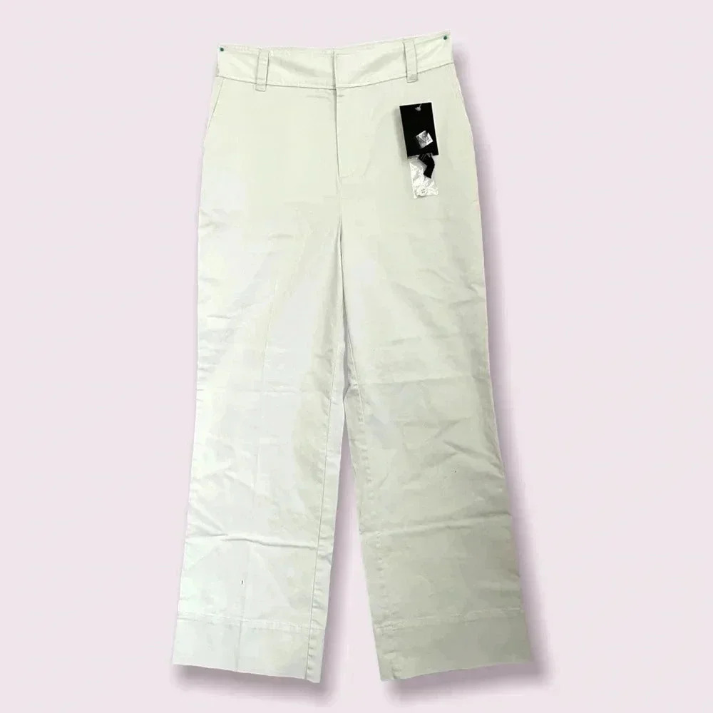 ATM Anthony Thomas Melilo white trousers Size 2 Fairy Preppy Quiet Luxury